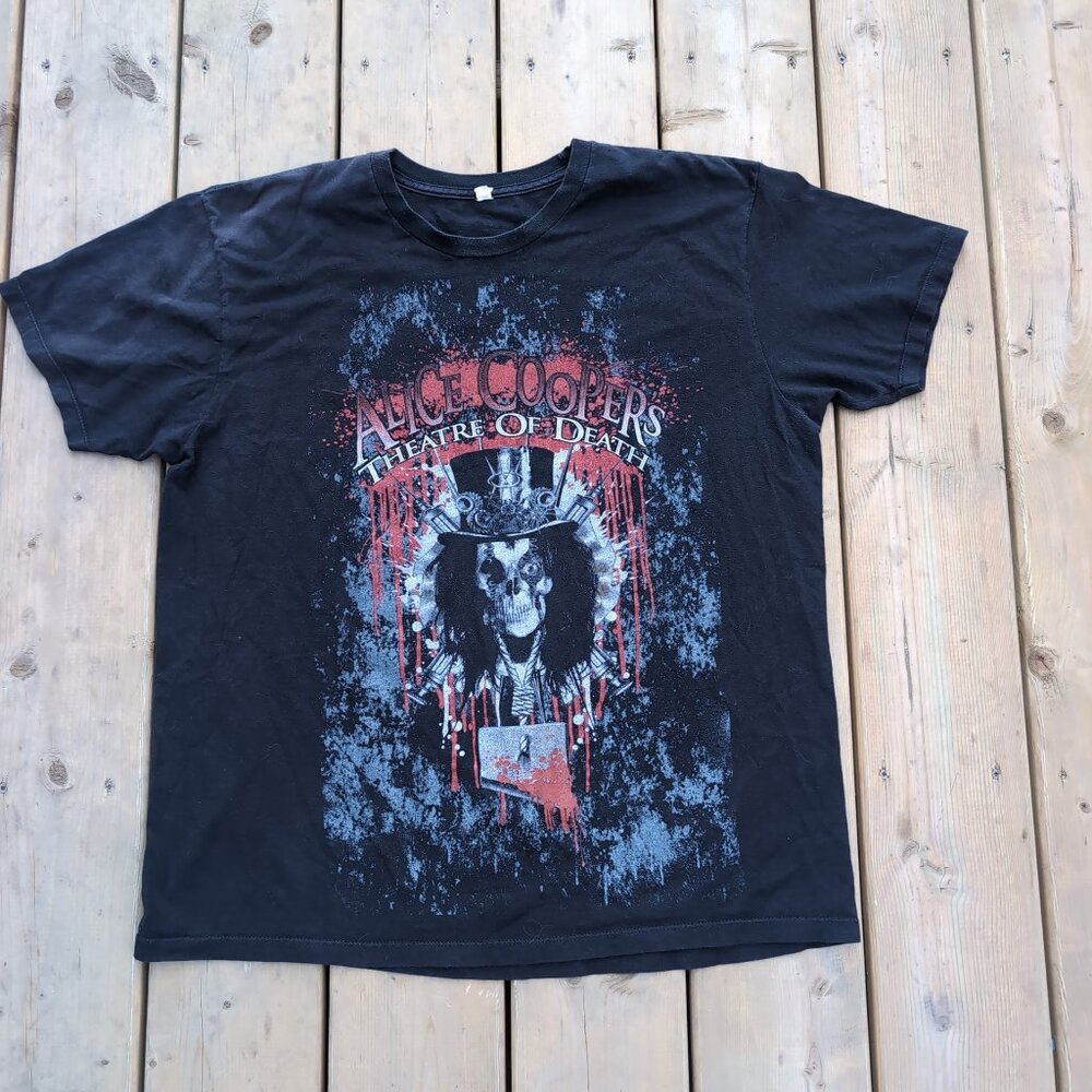 Alice Cooper Theatre of Death 2010 Tour Graphic T-Shirt Black – Men’s L
